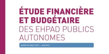 Couverture de l'étude financière sur les Ehpad